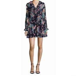 LORD & TAYLOR DESIGN LAB Floral Chiffon Dress